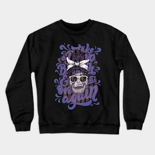 Beard glasses graffiti style Crewneck Sweatshirt